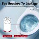 8 x Triple-Lip Design Flush Valve Seal for Kohler, 2 Pcs Upgraded Silicone Material Canister Toilet Tank Parts Gasket Replacement for GP1059291, for Easy Install and Uninstall