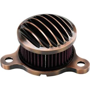 HDBUBALUS Motorcycle Air Filter Aluminum Air Cleaner Intake System Kit Fit for Harley Sportster 48 XL883 XL1200 2004-2023 Bronze
