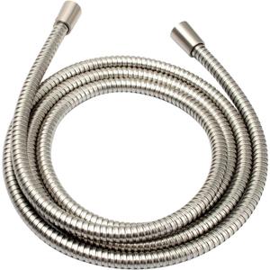 BRIGHT SHOWERS Shower Hose For Hand Held Shower Heads, 96 Inches Cord Extra Long Stainless Steel Hand Shower Hose, Ultra-Flexible Replacement Part with Brass Insert, Brushed Nickel