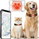 GPS Tracker for Dogs & Cats - No Monthly Fee, Waterproof Real-Time Tracking Collar for Pets, Kids,Luggage & Assets | 367-Day Battery Life | iOS & Android Compatible | Anti-Lost Device