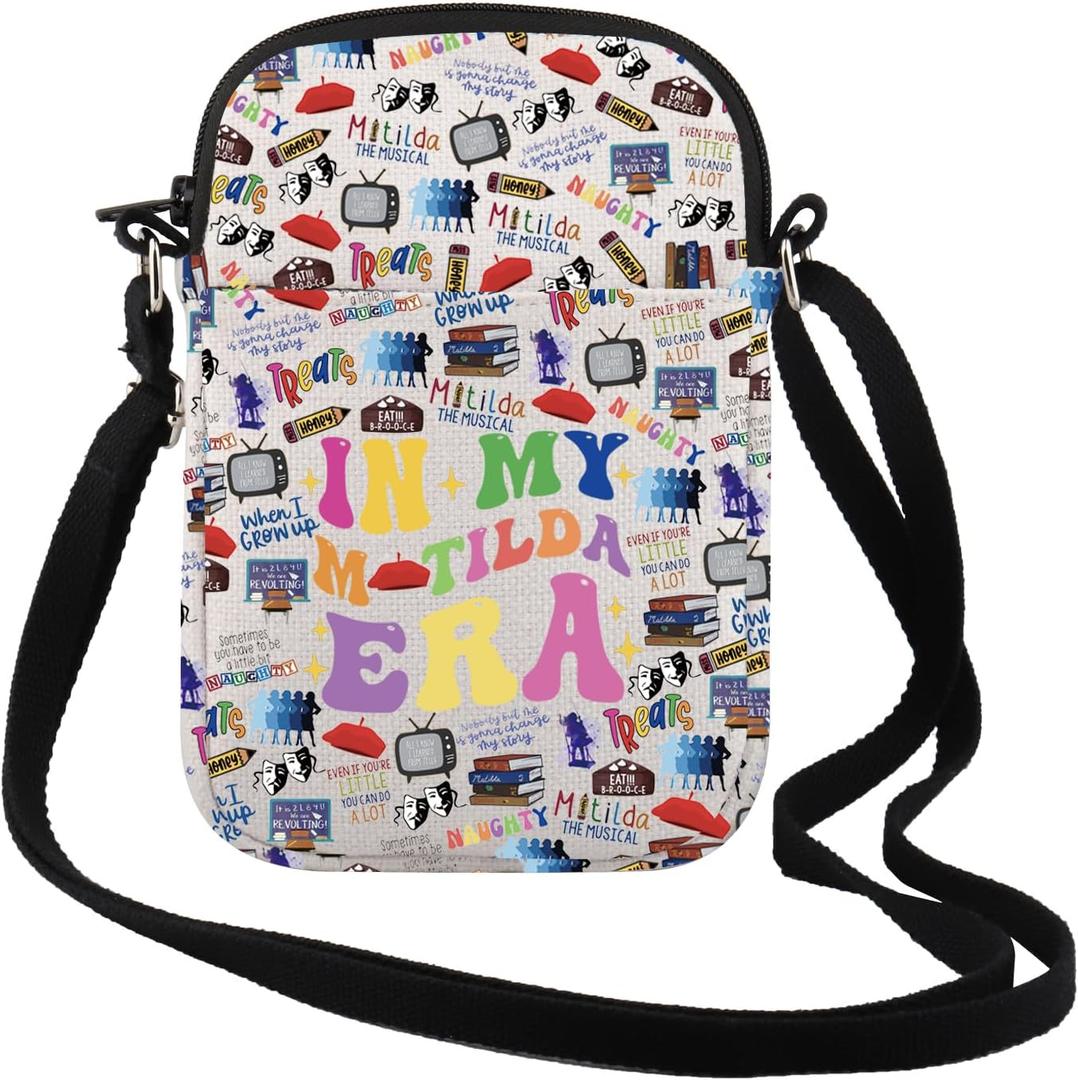 TSOTMO Television Gift Comedy Tragedy Mask Theatre Drama Actress In My Era Makeup Bag Musical Lover Gift