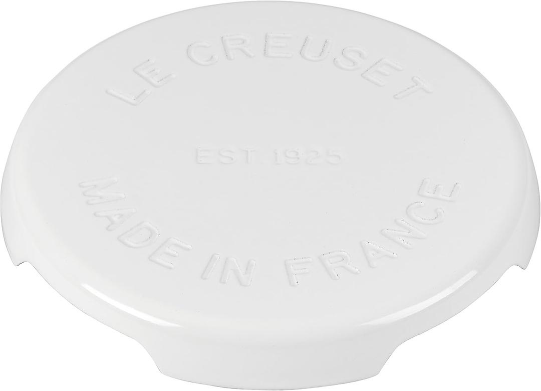 Le Creuset Enameled Cast Iron Signature Trivet, 8.8", White