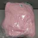 LIFEREVO Pack of 2 Fluffy Faux Rabbit Fur Pillowcases, Elegant Cute Plush Shaggy Bubble Bed Pillow Cases Standard Size with Zipper Closure, Home Decorative Furry Fuzzy Long Pillow Shams 20x26, Pink
