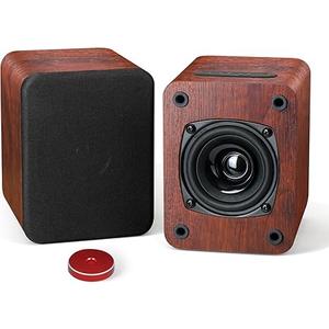 Saiyin Powered Speakers for Vinyl Record Player, Bluetooth Turntable Speakers with 45 RPM Adapter and AUX Input
