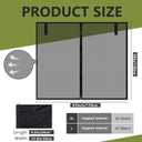 Yahenda SUV Tailgate Mesh Screen for Camping, Car Tailgate Tent Shade, Breathable Bug Screen with Magnetic Design, UV Protection Privacy Cover, Car Camping Accessories(Large,Half Wrap,Black)