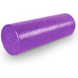 ProsourceFit High Density Foam Rollers Long, Firm Full Body Athletic Massage Tool for Back Stretching, Yoga, Pilates, Post Workout Muscle Recuperation (18"H x 6"D, Purple)