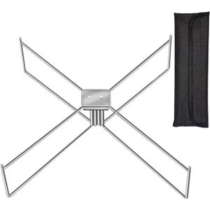Fire Pit Stand for Solo Stove Bonfire Ranger and Other 15-20" Outdoor Firepits, Stainless Steel Firepit Stand, Fire Pit Accessories for Outside Patio Camping Backyard, Silver Fireplace Tools