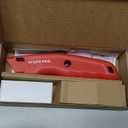 WORKPRO Premium Utility Knife, Retractable All Metal Heavy Duty Box Cutter, Quick Change Blade Razor Knife, with 10 Extra Blades (Red)