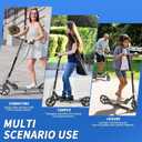 Scooters for Kids 8-12,Scooter for Teens Adults with 8-Inch Big Wheels Foldable Lightweight, 4 Adjustable Height Levels, 240 lbs Max Load Portable Scooter with Hand Brake