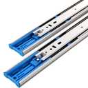 10 Pairs 16 Inch 3-Section Full Extension Soft Close Drawer Slides,110 LB Capacity Side Mount Slow Close Ball Bearing Metal Cabinet Drawer Hardware Slide