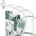 Curved Shower Curtain Rod, Adjustable 40-72 inches Extra Wide Curved Shower Rods for Bathroom, Rust proof Shower Rod, Stainless Steel Curved Curtain Rod for Shower, Bathtub, White