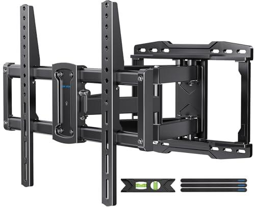 USX STAR UL Listed Full Motion TV Wall Mount Bracket for Most 37-90 inch TVs, Swivel Tilt Extension Level TV Mount, Max VESA 600x400mm, Holds up to 132lbs & 16" Wood Studs with Hole Drilling Template