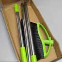 Soft Bristles Green Angle Broom Long Handle Indoor Broom for Hardwood Floor Sweeping Floor Cleaning Broom