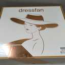 dressfan Vintage Fascinator Hats for Women,Linen Pearl Fascinator for Derby Church Wedding Tea Party (Brown)