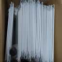 C&AHOME Cube Storage Organizer with Doors, 12-Cube Shelves, Closet Cabinet, DIY Plastic Modular Bookshelf Ideal for Bedroom, Living Room, 36.6L x 12.4W x 48.4H Milky USHS3012M-DOOR