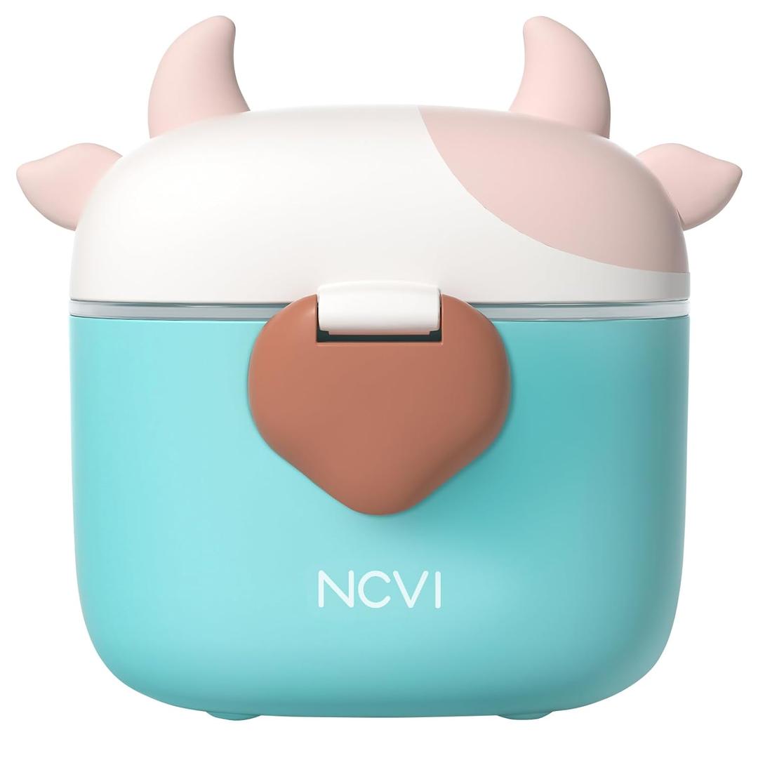 NCVI Baby Formula Dispenser On The Go, Formula Container to Go, Formula Holder for Travel, Outdoor Picnic with Baby Infant, Portable Container for Milk Powder, Snacks, Candy, Fruits 