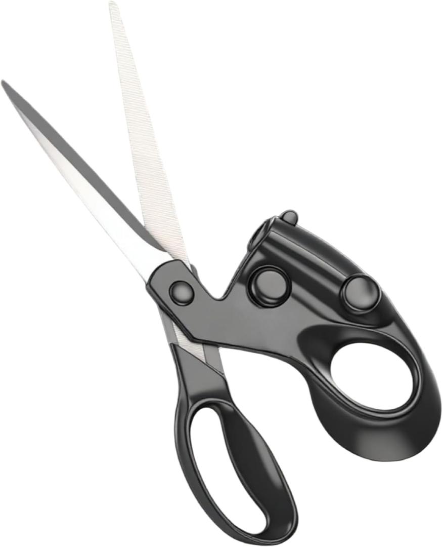 Professional laser guided fabric scissors, Capable Of Fast Direct Cutting, Suitable For Fabric Paper Art, Upgraded Ergonomic Handle