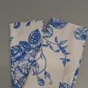 Blue Floral Pillow Covers 20x20 Inch Vintage Flower Blue White Decorative Throw Pillow Covers Set of 2 Chinoiserie Pillowcases Cotton Linen Square Cushion Covers For Couch Bed Sofa Chair Car Decor