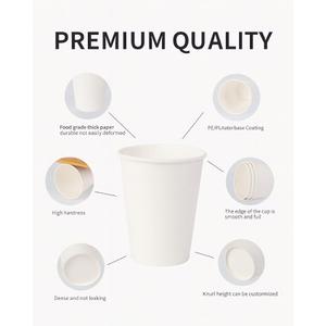 BHSG KING-37 Pack - 12 Oz Coffee Cups |paper Cups For Hot & Cold Drinks| Leak-proof, BPAFree, Sturdy Disposable Coffee Cups | Eco-friendly Hot Drinking Cups For Party, Picnic, And Events
