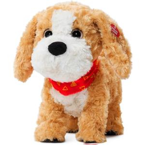 JoyCat Smart Interactive Puppy, Cavalier King Charles Spaniel Plush Dog Toy Responds to Voice - Talking, Walking & Tail Wagging Educational Gift for Toddlers & Kids