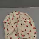 KUBYA Lunch Box for Women, Cute Strawberry Corduroy Insulated Lunch Bag Women Reusable Work Leakproof Simple Adults Large Lunch Boxes Tote Bag Men Cooler Bag