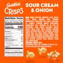 5 x Goldfish Crisps Sour Cream & Onion Baked Chip Crackers, 4.8 Oz Bag