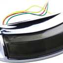 Rear Smoked Fender Tip Lights Red LED Turn Signals Compatible with Harley FLHP Touring Road King FLHR Electra Glide Classic Ultra Limited FLHTK FLHTP FLTRU Road Glide Ultra