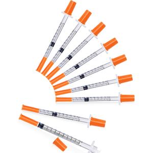 0.5ml 30G Jeringas 5/16" (8mm), Individually Wrapped Pack of 25
