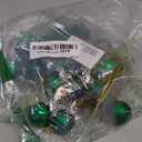 24ct Mini Christmas Balls Ornaments for Xmas Christmas Tree - Small Shatterproof Decor Hanging Ball for Holiday Wedding Party Decoration 1.18 Inch/30mm, Green