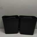 2 Pack 2.7 Gal Bathroom Trash Can with Lid, Automatic Trash Can Small Smart Garbage Can Touchless, Slim Motion Sensor Waterproof Plastic Trash Bins for Bedroom Office Kitchen Toilet Black