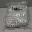 Bedsure Cooling Cotton Waffle King Size Blanket - Lightweight Breathable Blanket of Rayon Derived from Bamboo for Hot Sleepers, Luxury Throws for Bed, Couch and Sofa, Grey, 104x90 Inches