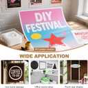 MECCANIXITY 42pcs 10 Inch Letter Stencils Alphabet Number Stencil Reusable Plastic Symbol Stencil Interlocking for DIY Art Painting Wall Chalkboard Wood Signs, White