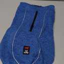 Insulated Fleece Sweater for Dogs | Lightweight Warm Dog Vest | Zipper Port for Harness | Cold Weather Winter Jacket | Rain Snow Repellant Coat | Adjustable for Small Medium Large Male Dogs (Blue/XL)