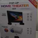 iLive Pop-Up Home Movie Theater Kit with Inflatable Screen, Projector and Party Speaker