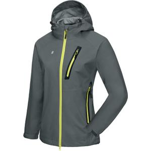 Little Donkey Andy Women's Waterproof Rain Jacket Ultra-Lightweight Rain Shell for Cycling Running Biking (XL)