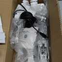 monTEK Sleek Aluminum Monitor Arm for 1757 Ultrawide Screens up to 59.4 lbs, USB 3.0 A/C, Heavy Duty Single Monitor Arm Desk Mount, Pneumatic Lift, Quick-Release Plate, Clamp/Grommet, VESA 100x100 (White)