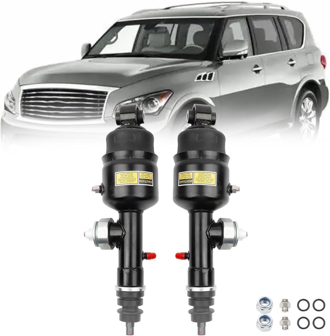 Dasbecan 56210-1LA4A 56211-1LA4A Hydraulic air suspension shock absorber strut rear left & right Compatible With Infiniti QX56 2011-2013 Infiniti QX80 2014-2023 Replace E6210-1LA7B E6211-1LA7B