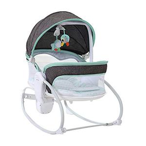 3-in-1 Baby Bouncers, Can sit and Lie Down, Brilliant Bouncer,Rocking Bouncer, Soothing Vibration, 3rd Gear Adjustment, Suitable for Babies Boys/Babies Girls/Newborns Baby (Grey Blue)