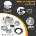 2 Set 3500lb Trailer hub kit 5 Pair 4.5 for 1-1/16 to 1-3/8' Trailer Tapered axle, #84 Spindle Includes l44649 l68149 Bearing kit
