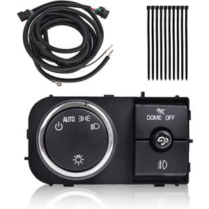 25858705 Headlight Switch Dimmer Switch and Fog Light Wiring Harness Compatible with 2007-2014 Silverado Suburban Tahoe GMC Sierra Yukon XL 15096895 1527J 19170439