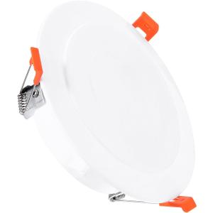 PATIKIL 6.5" Spring Ceiling Cover Plate, Recessed Light Trim Wall Mount Downlight Hole Cap Decorative Panel with Buckle Suitable for 4.9-6.1inch Round Hole Glass Ceiling Openings, White