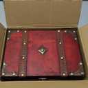 ELLDOO Vintage Treasure Chest, Pirate Keepsakes Box for Gifts, Wooden Storage Box Decorative for Jewelry Pearl Trinkets, Medium