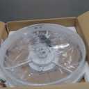 Ceiling Fans with Lights and Remote, 20" Modern Low Profile Ceiling Fan with Light, Stepless Color Temperature Change and 6 Speeds, Flush Mount Ceiling Fans for Bedroom, Kids Room.White