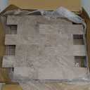 20-Pack Peel and Stick Tile Backsplash 12"X12" PVC Wall Tiles, Stick on Backsplash for Kitchen, Bathroom Tile, Fireplace Dcor, Laundry Table, Stair Decals in Brownish Stone