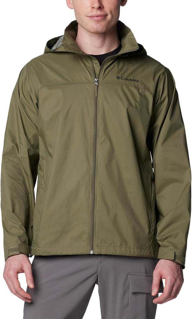 Columbia Mens Glennaker Lake II Rain Jacket (X-Large, Stone Green)