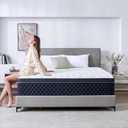 Twin Mattress, 10 Inch Twin Size Mattress in a Box, Medium Firm Hybrid Mattresses with Pocket Springs and Memory Foam, Strong Edge Support, Motion Isolation & Pressure Relief