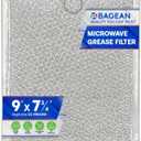 Microwave Filter Replacement 9" x 7.72" Fits WB6X486 GE Microwave Filter and Frigidaire 5304408977 - Aluminum Mesh Screen Grease Filter - Filters Air Entering Over the Range Oven Vent Fan