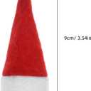 Amosfun 48pcs Mini DIY Christmas Hat Christmas Cap Lollipop Top Wraps Toppers Wine Bottle Cap for Lollipop Candy Cover Decorations Craft