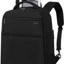 Rolling Backpack with Removable Wheels,18 inch Laptop Backpack with Wear-Resistant Chassis Carry on Travel Backpack Water Resistant Wheeled Backpacks for Women Men (Black)