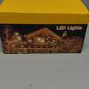 Twinkle Solar Star String Lights Outdoor Waterproof Fairy Lights 39FT 100 LED with 8 Lighting Modes for Camping Garden Wedding Party Tree Holidays Backyard Patio(Warm White)